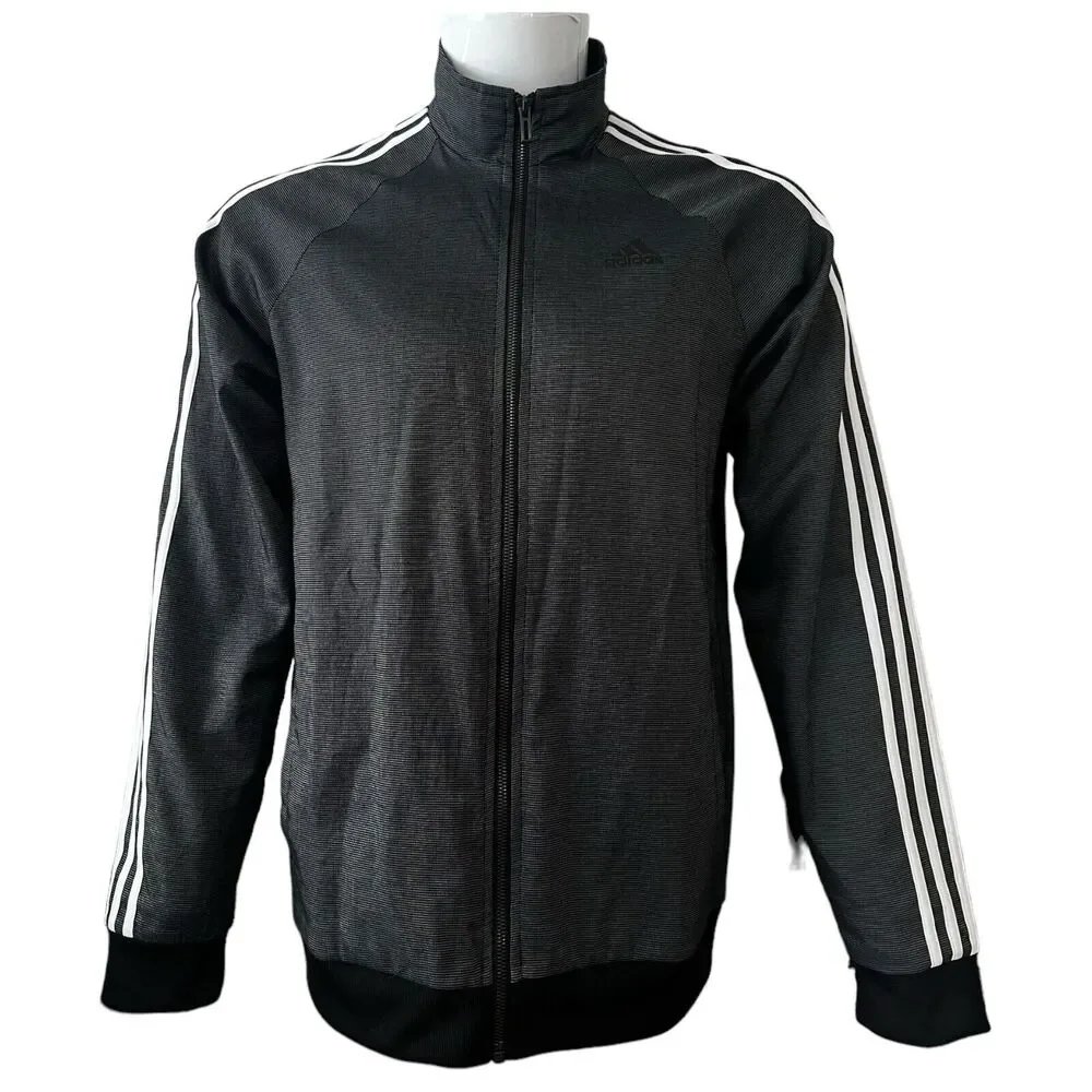 ADIDAS ESSENTIALS Men Size Small 3-Stripes Tricot Jacket‎ Lined